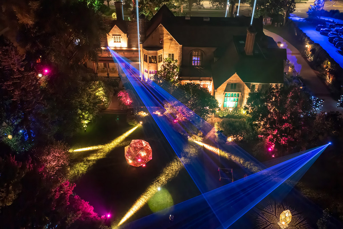 Drone shot of The Nature of Light