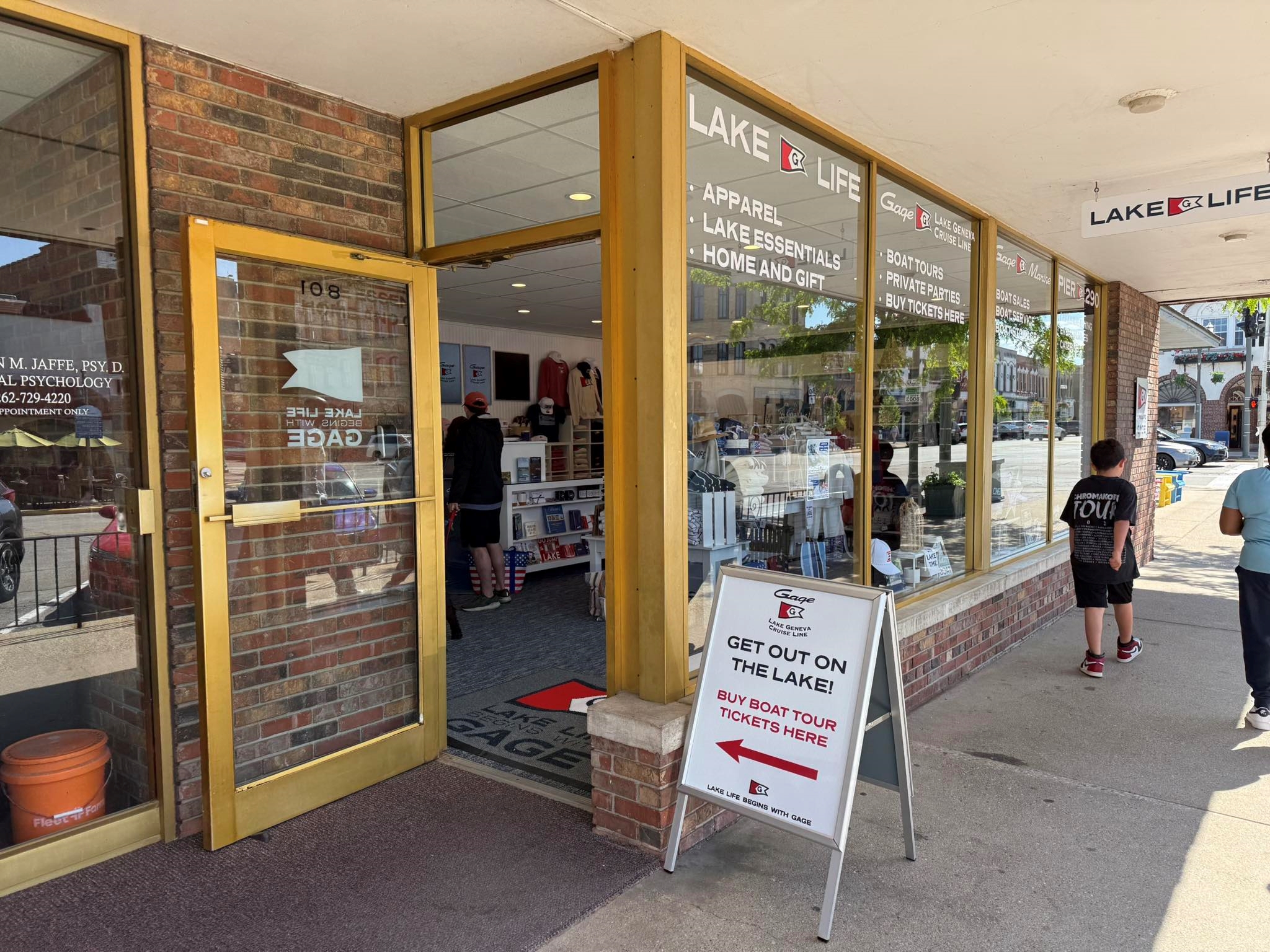 Entrance to the Lake Life Store in Lake Geneva