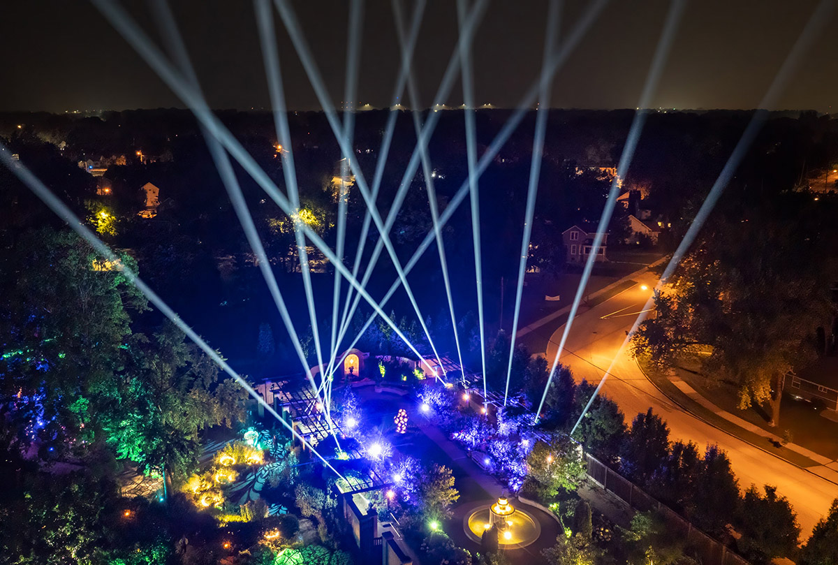 Drone shot of The Nature of Light