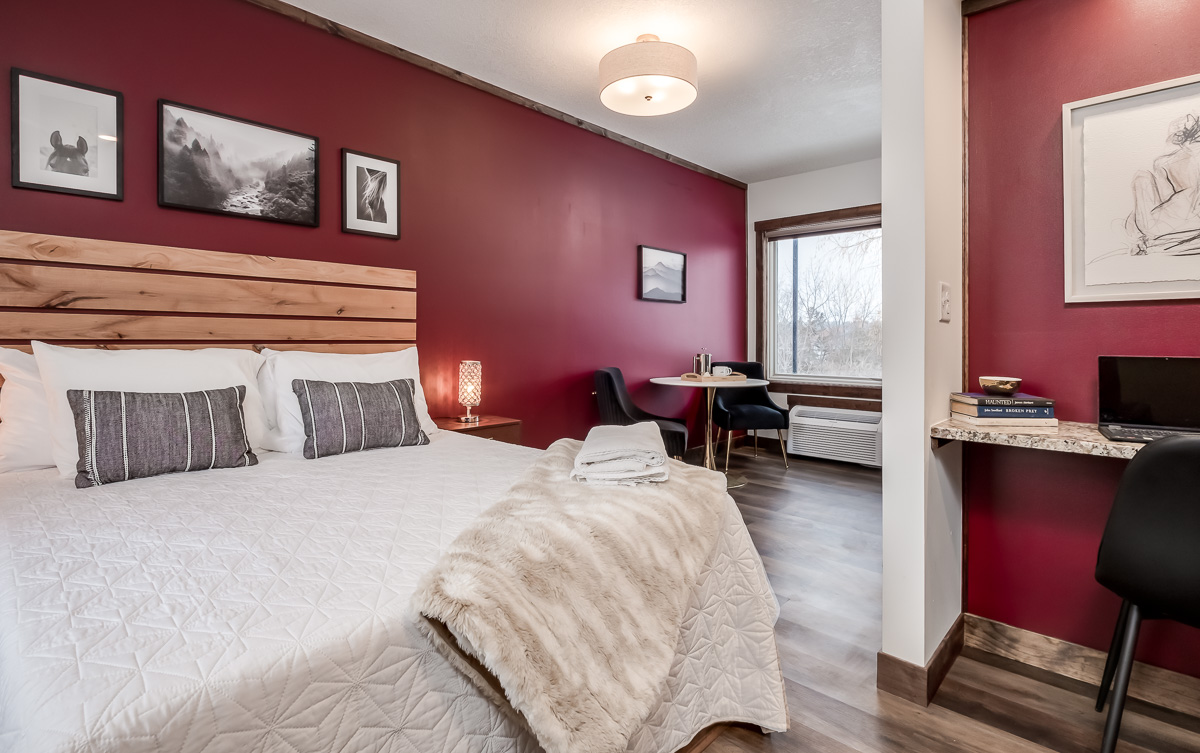 Just one of over 20 unique suites to enjoy your stay in Prescott