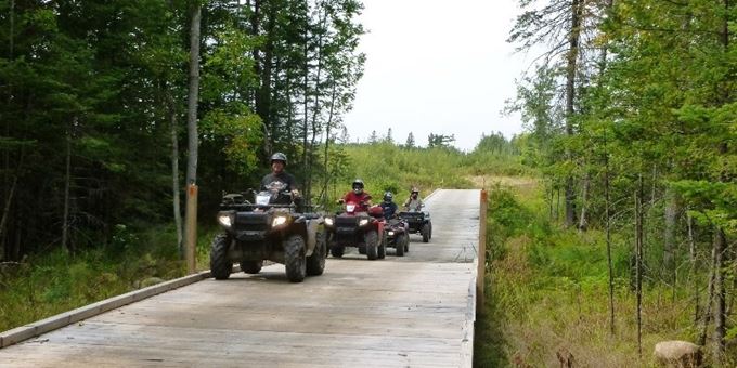 ATV riding on the Solberg Trail System