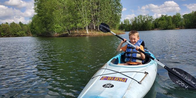 Rent canoes and kayaks to explore Lake Joanis at the Schmeeckle Reserve in the Stevens Point Area.