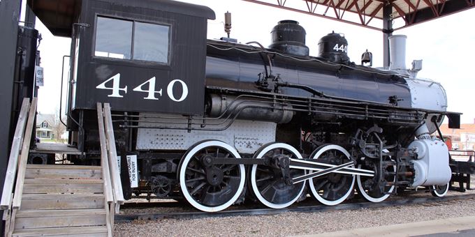 Take a tour of the 440 Locomotive outside the Langlade County Historical Society.