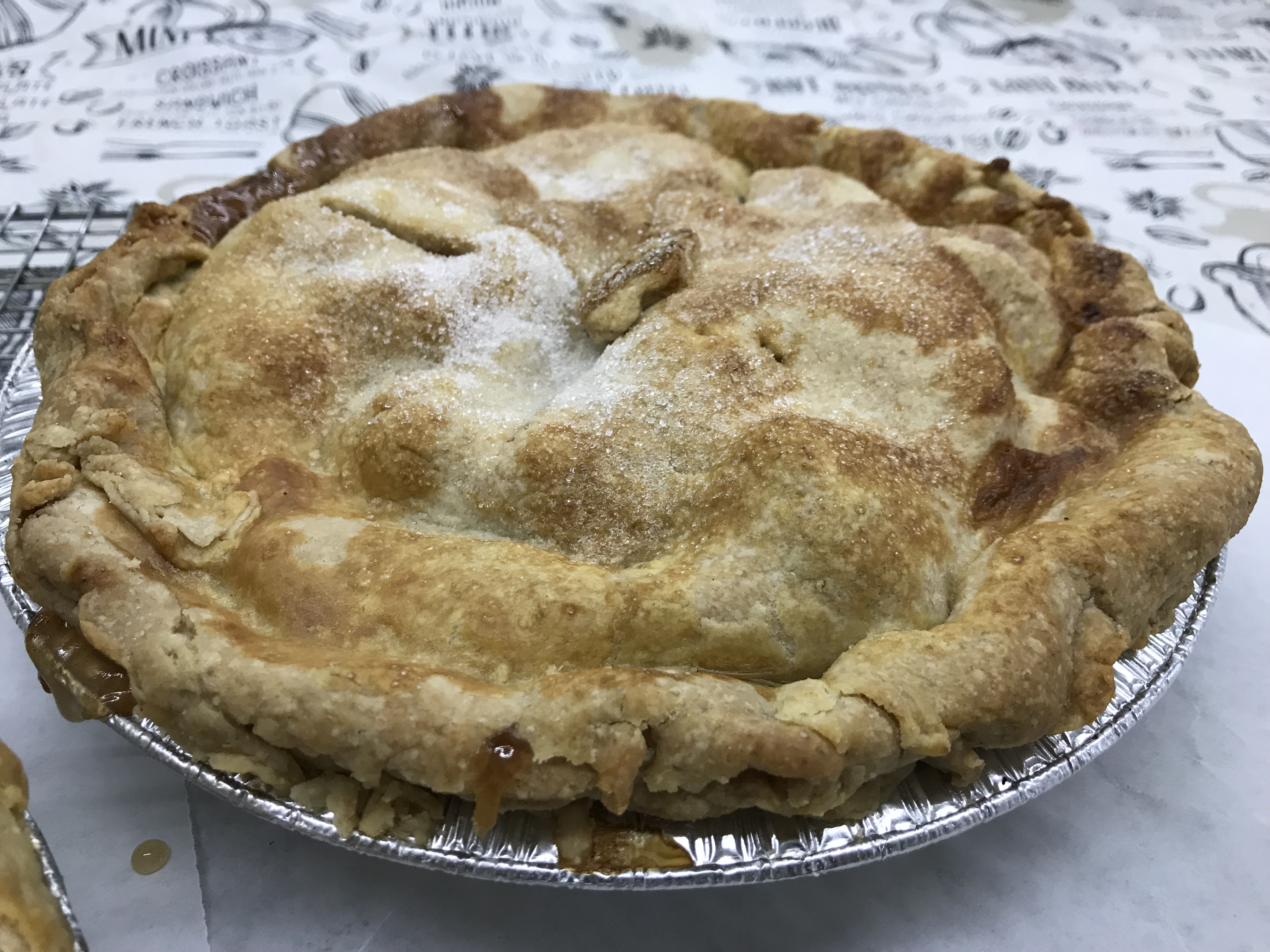 Voted the "Best Homemade Pie" once again for 2018! (The Daily News) Try one of Carol's delicious traditional apple pies with stone-ground wheat crust and apple filling made with a blend of fresh apples right from our orchard!