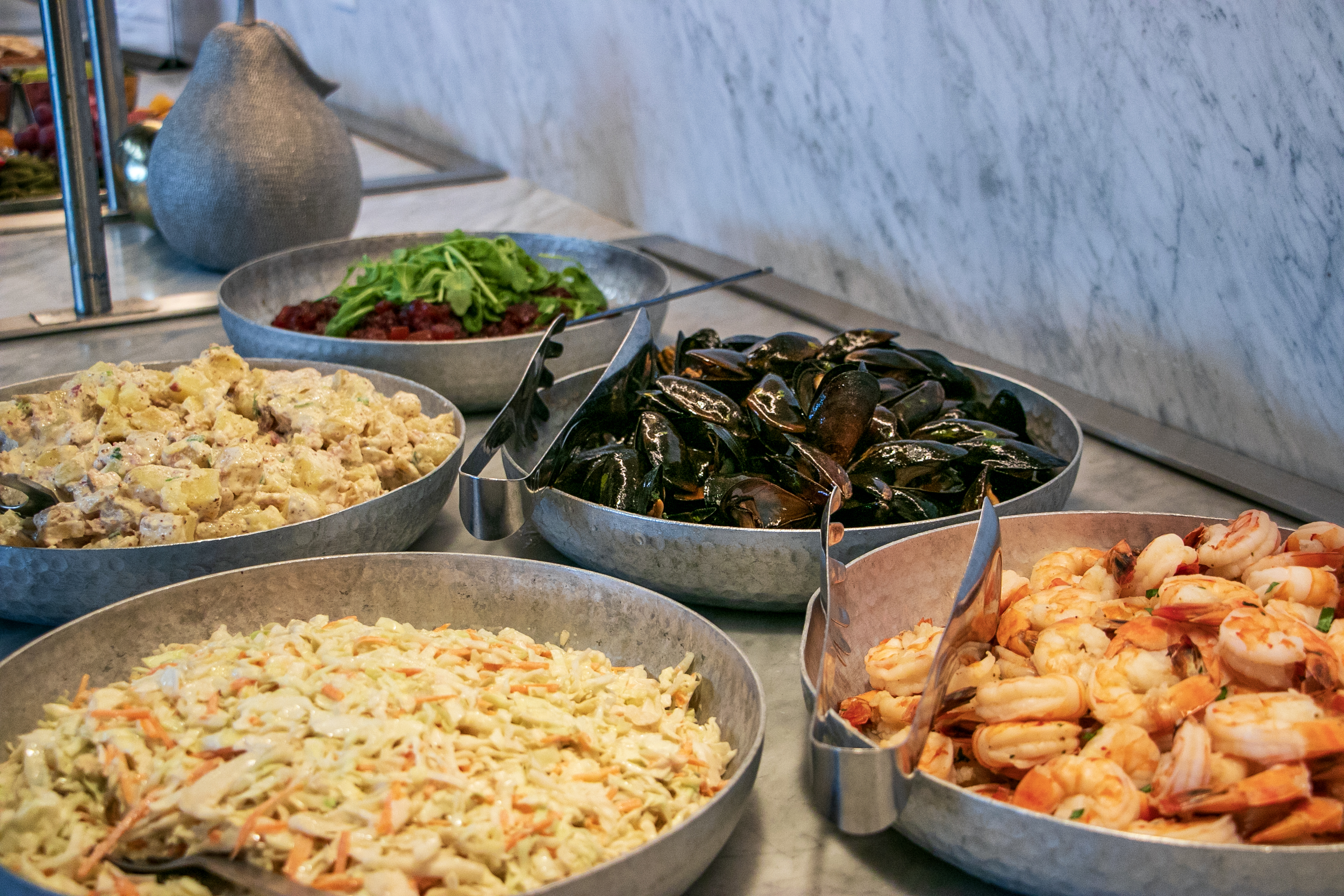 Buffett items at the Grand Cafe