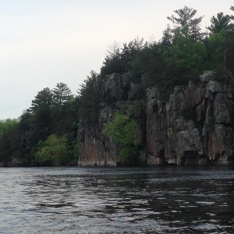 St Croix River has beautiful scenic gorge known as the Dalles of the St. Croix.
