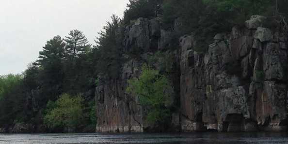 St Croix River has beautiful scenic gorge known as the Dalles of the St. Croix.