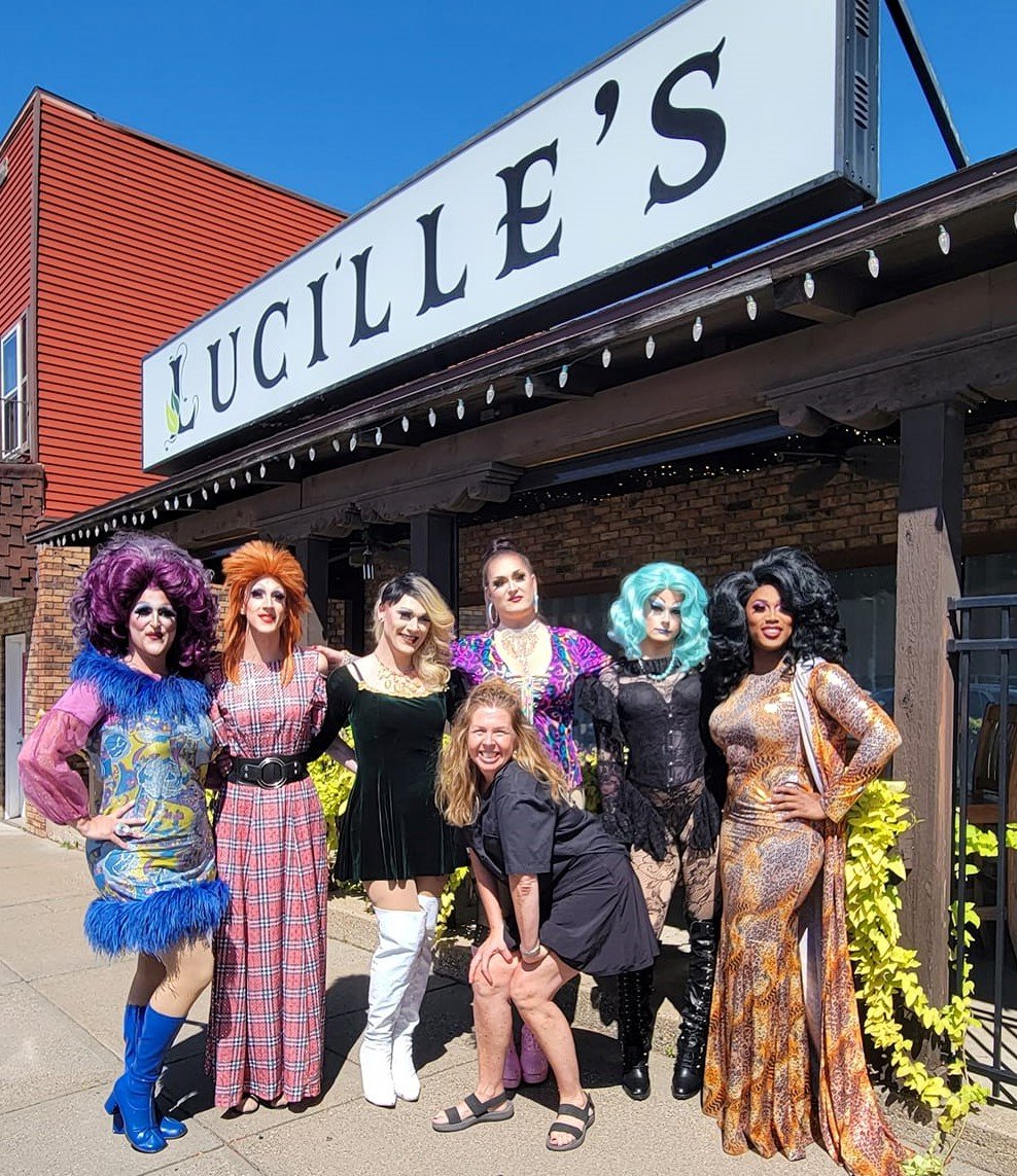 Welcome to Lucille's - host of a Drag Brunch twice a year! Incredibly entertaining with some delicious brunch!