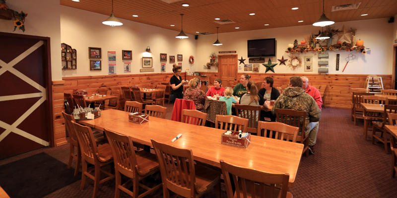 The "Udder Room" is great for parties or large groups.