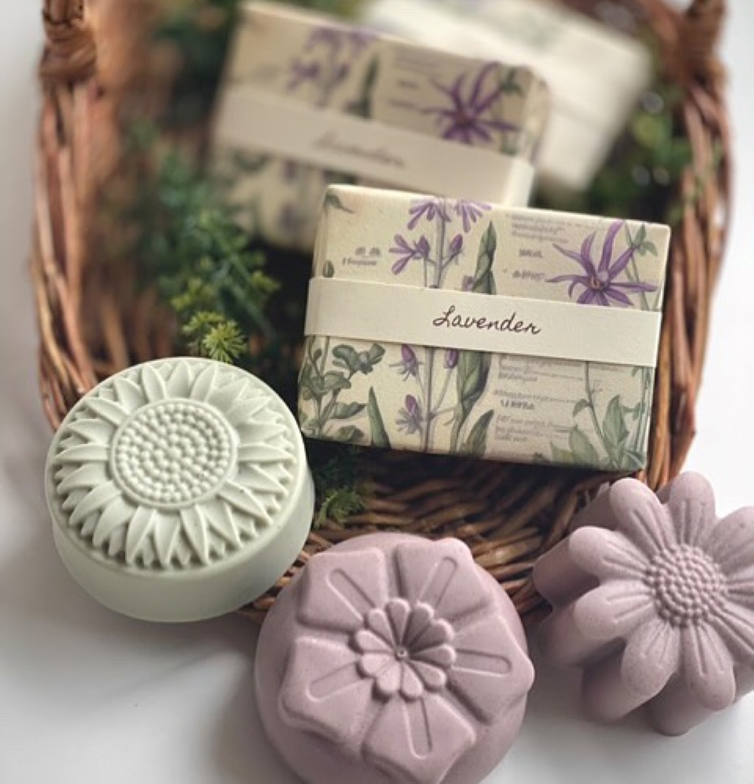 Local soaps for sale at Bella Botanica