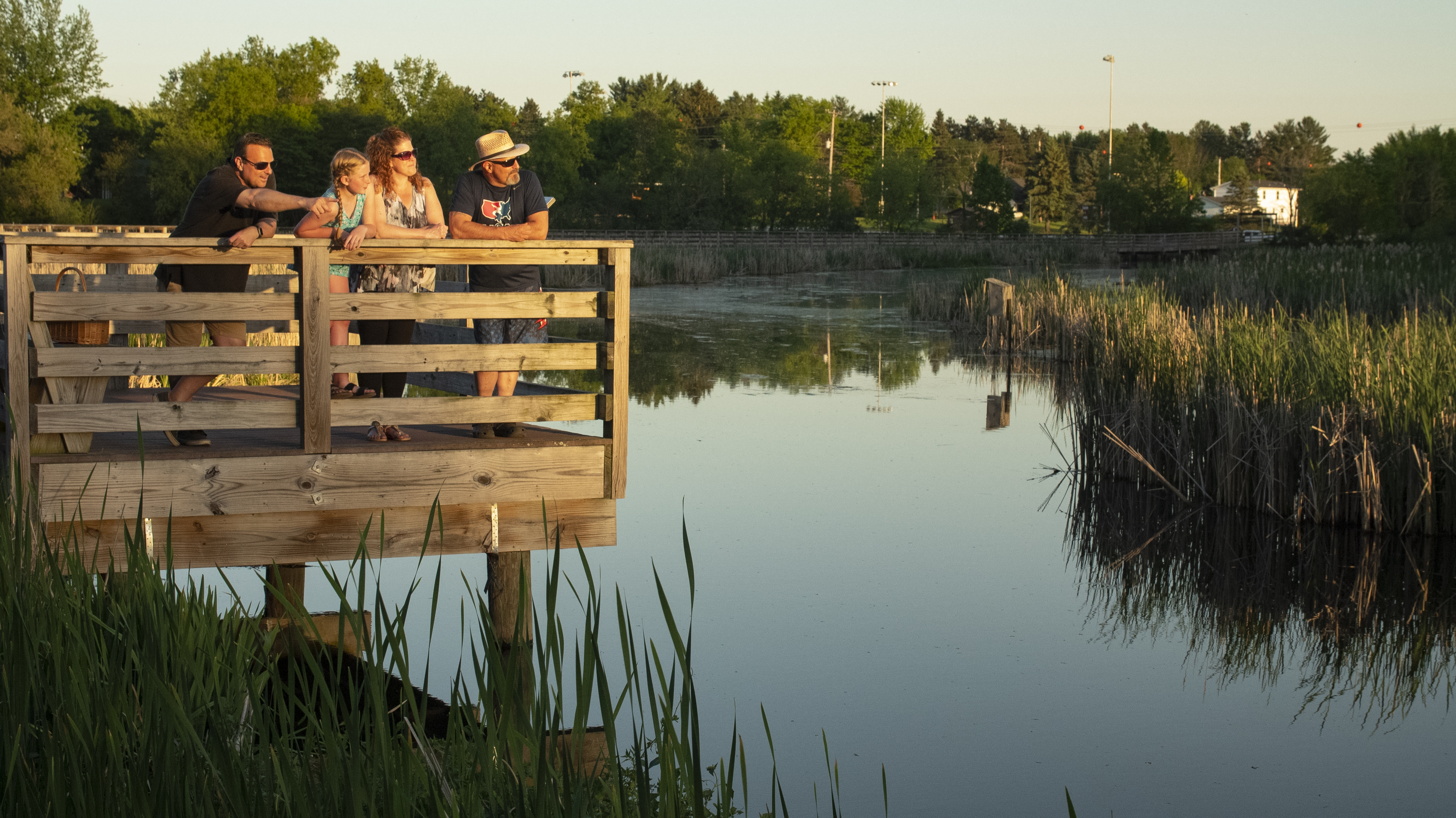 Watching wildlife on one of the Springbrook Trail overlooks.