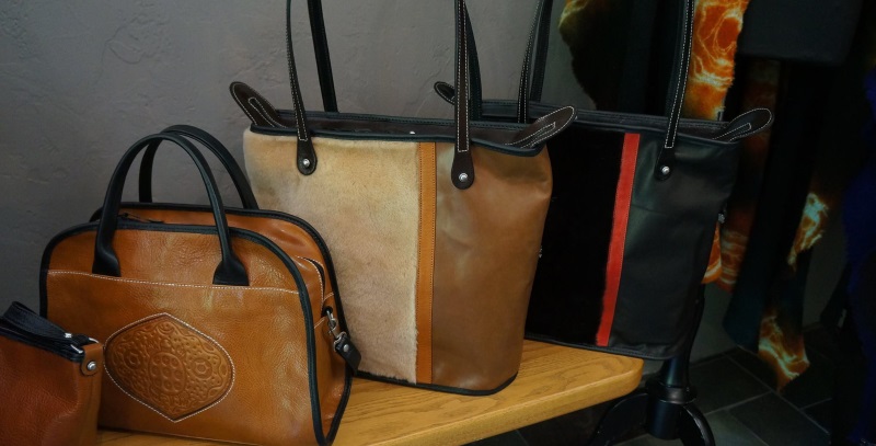 Leather bags handmade at Turtle Ridge