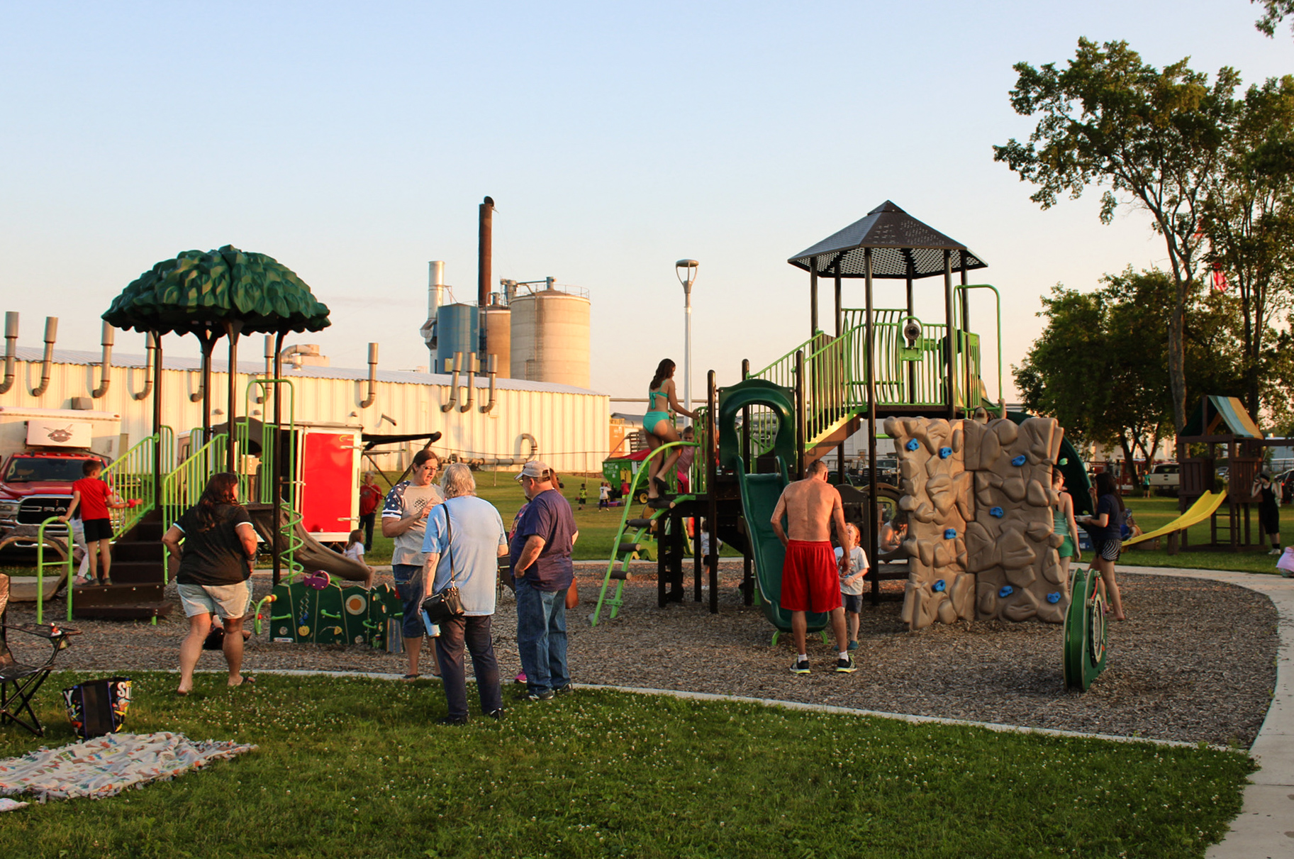 The new playground at White Lake Park offers a fun and safe space for kids to climb, slide, and play.