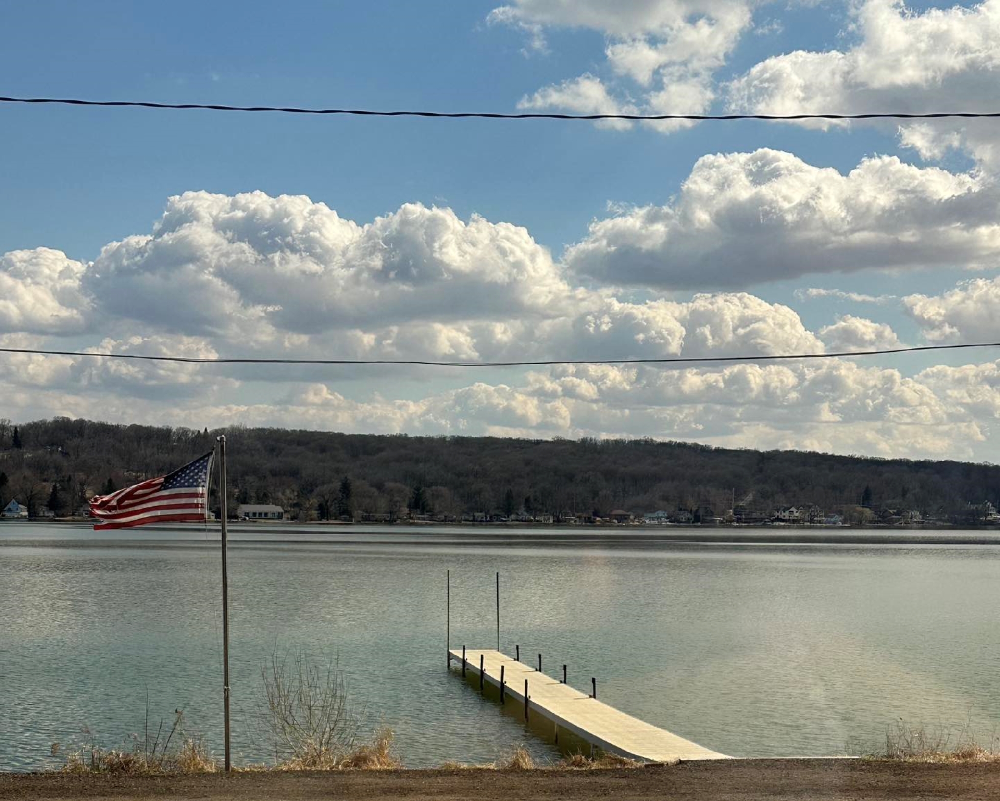View of Lake Como from Next Door Pub Lakeside