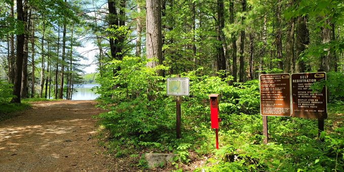 Trail in High Lake Campground.