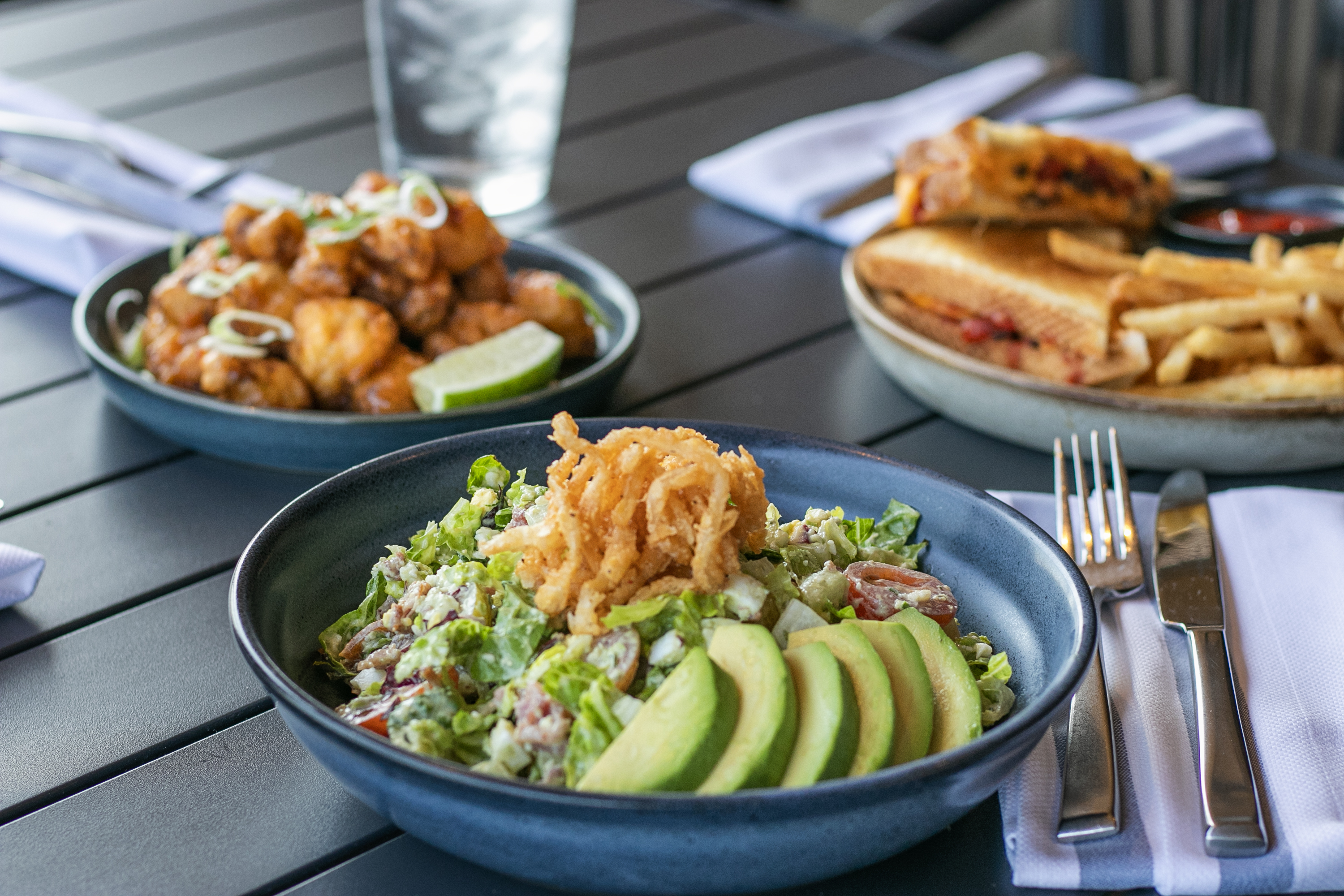 Menu selections at the Grand Cafe
