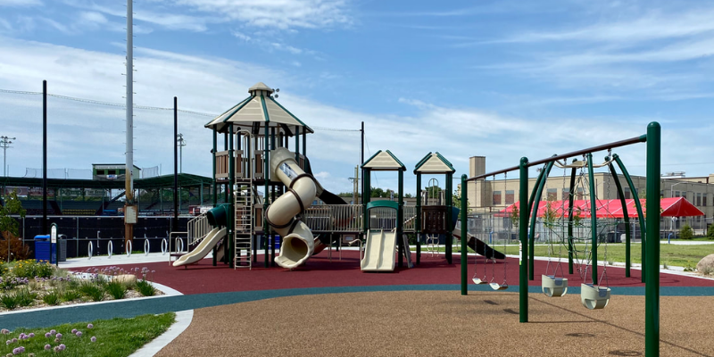 Playground equipment at Witter Park, Wisconsin Rapids.