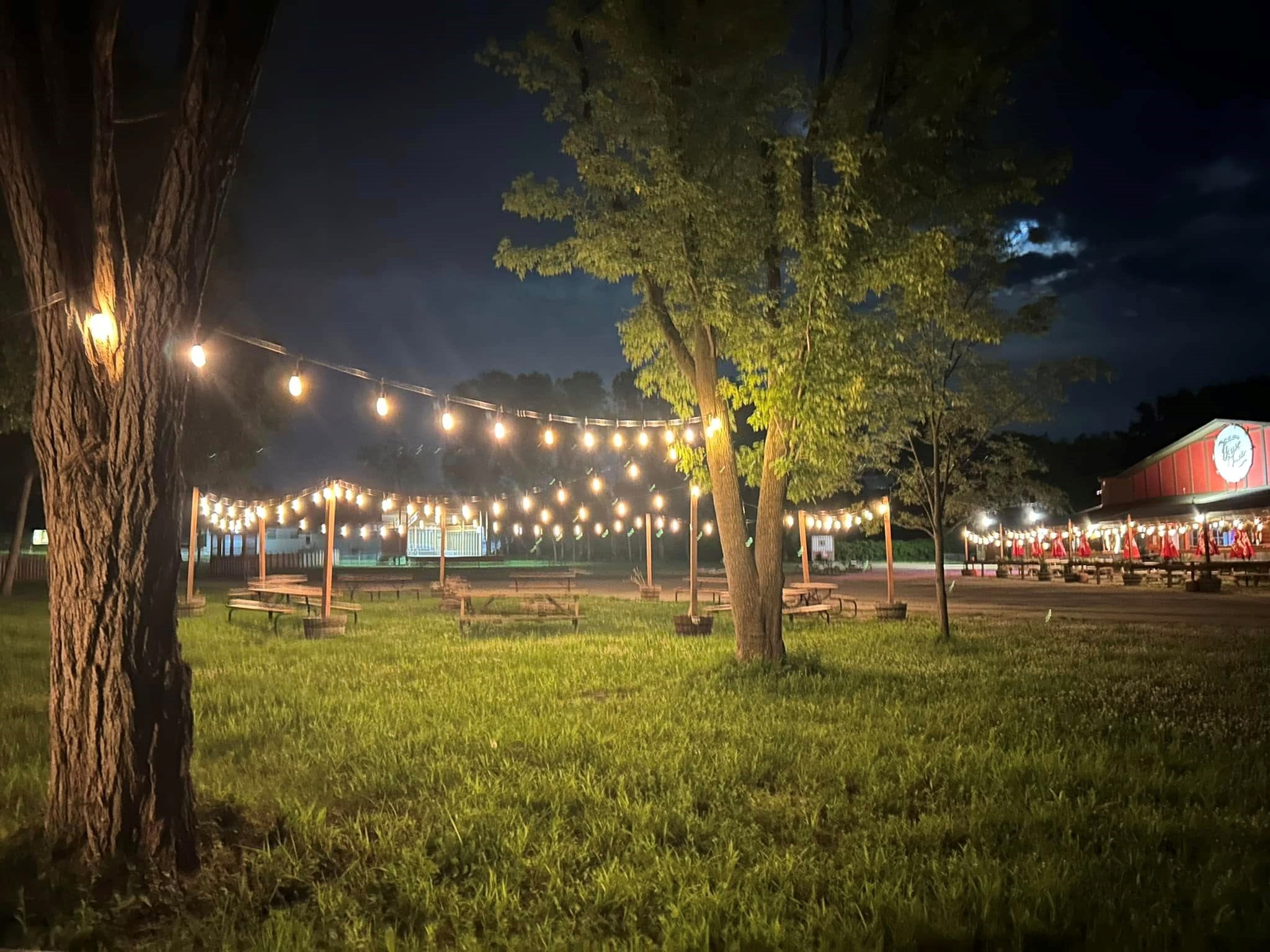 Outdoor music stage at the Lake Geneva House of Music.