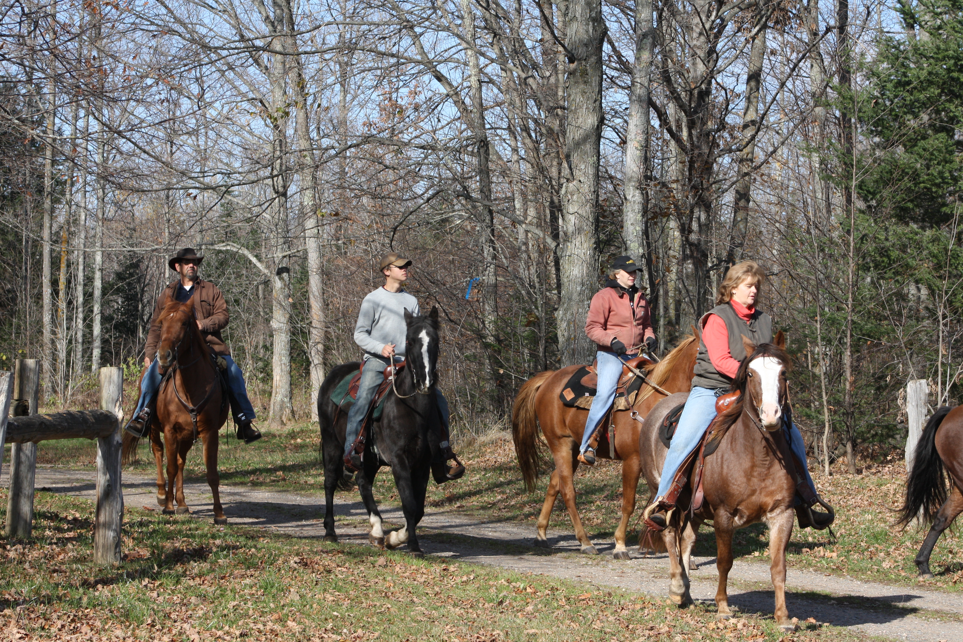 Heading out on the Crocker Hill Horse Trails