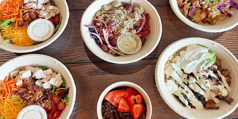 Great selection of healthy bowls