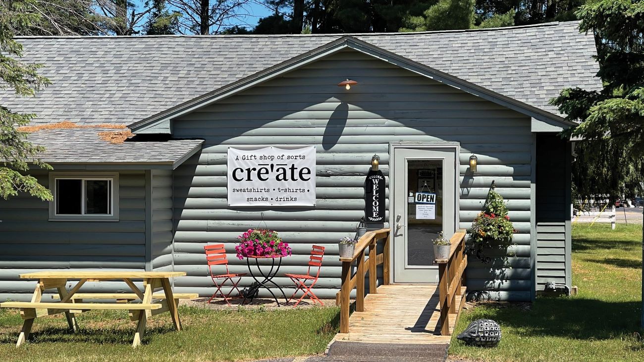 Cre-ate in downtown Sayner.