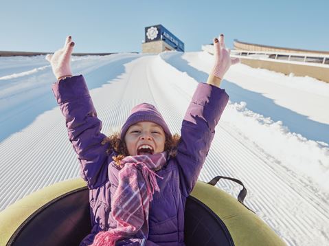 Snowtubing Hills for the Family
